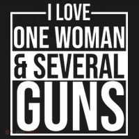 I Love Woman And Several Guns Backpack thumb 2