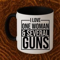 I Love Woman And Several Guns Coffee Mug thumb 2