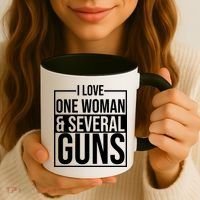 I Love Woman And Several Guns Coffee Mug thumb 3