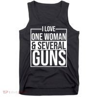 I Love Woman And Several Guns Tank Top thumb 0