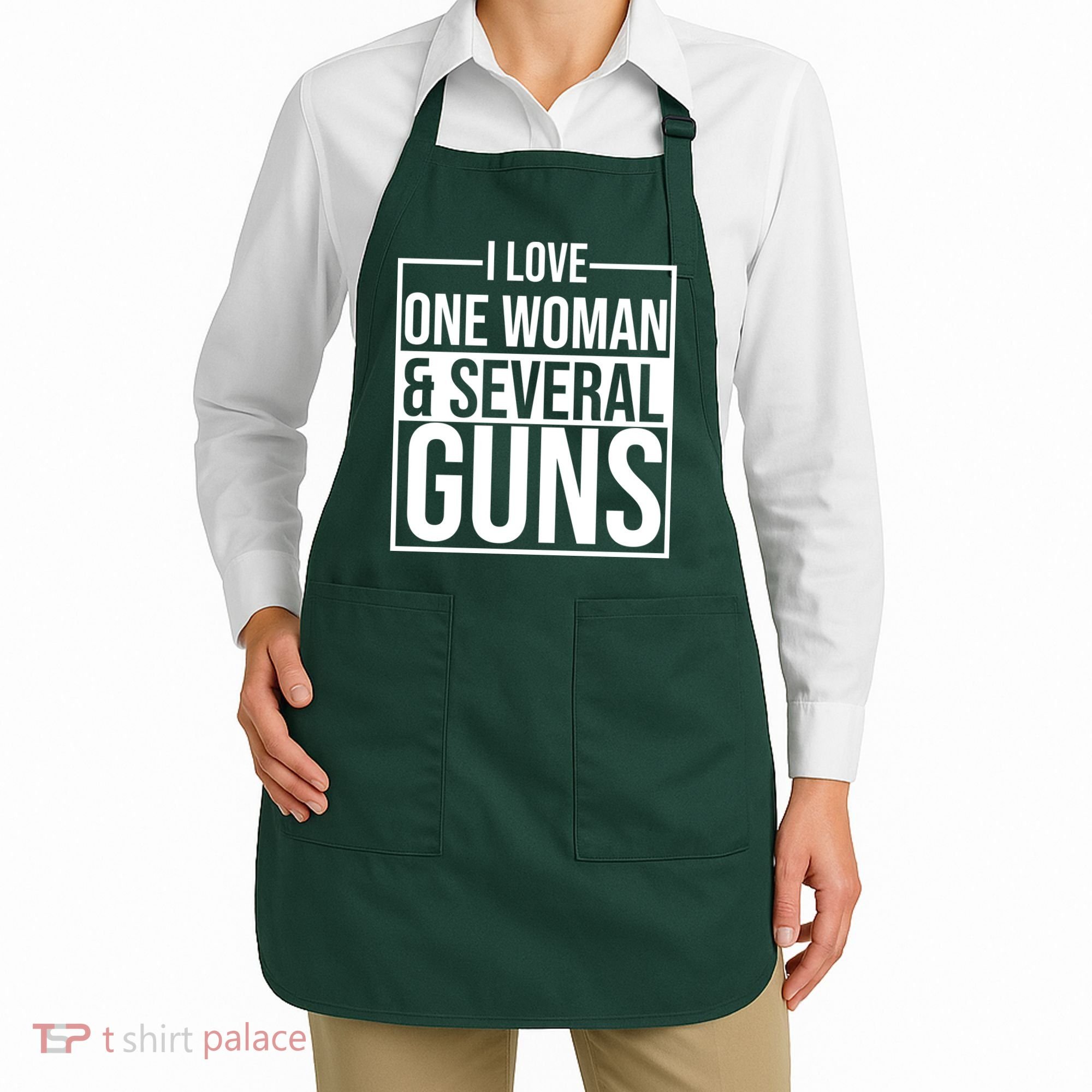 I Love Woman And Several Guns Apron