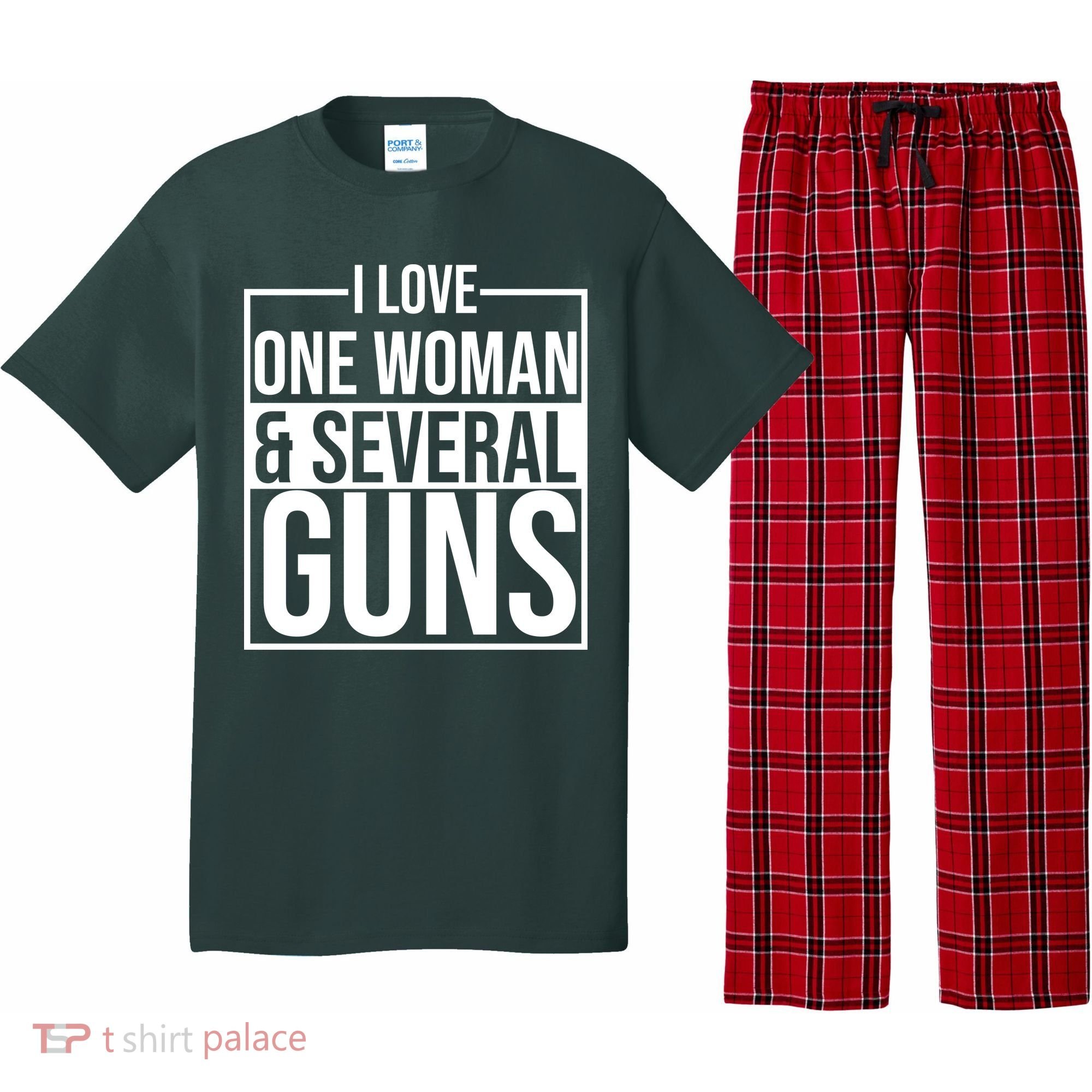 I Love Woman And Several Guns Pajama Set
