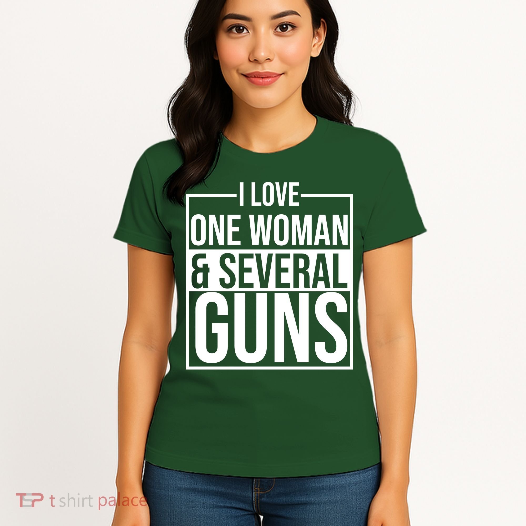 I Love Woman And Several Guns Women's T-Shirt