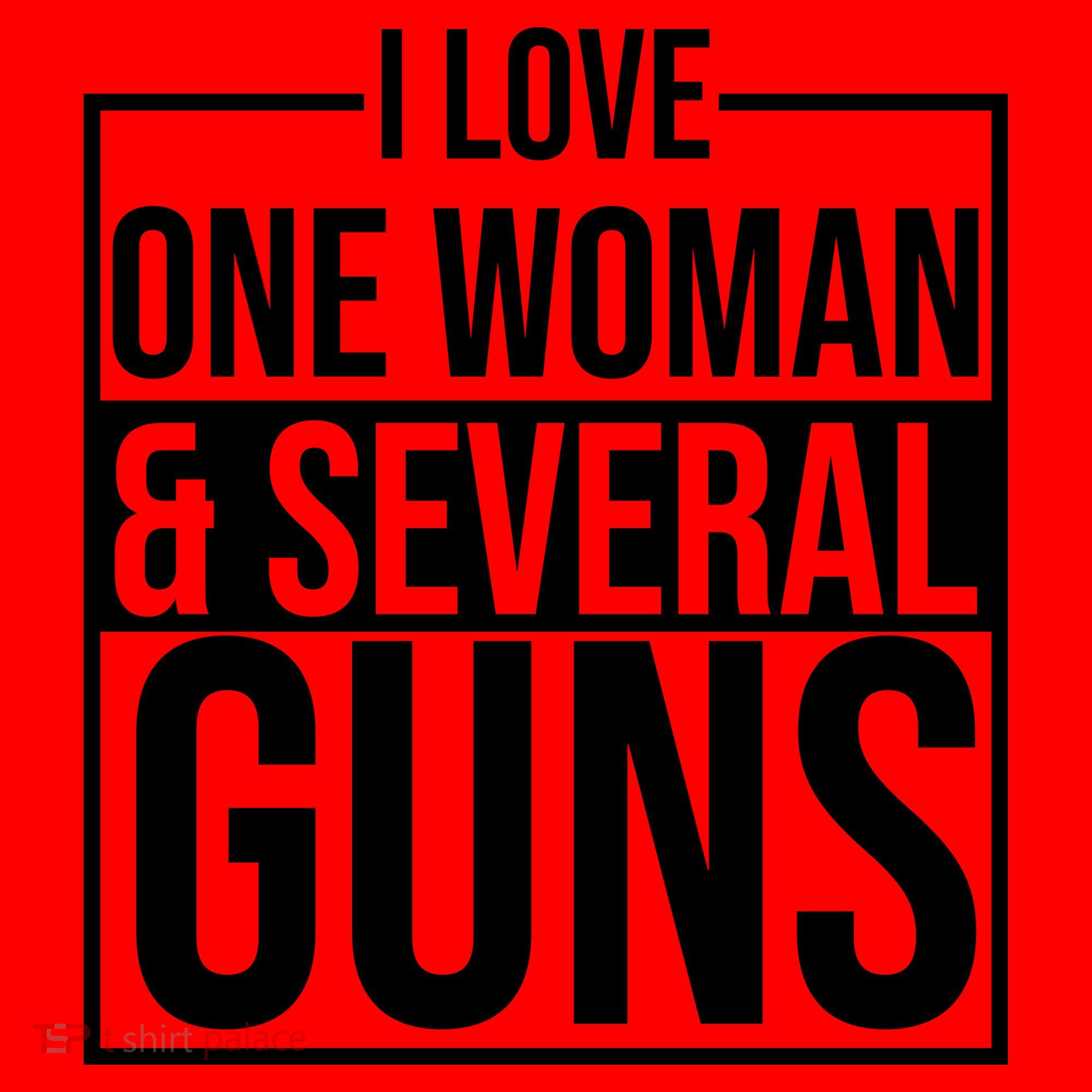 I Love Woman And Several Guns Santa Hat