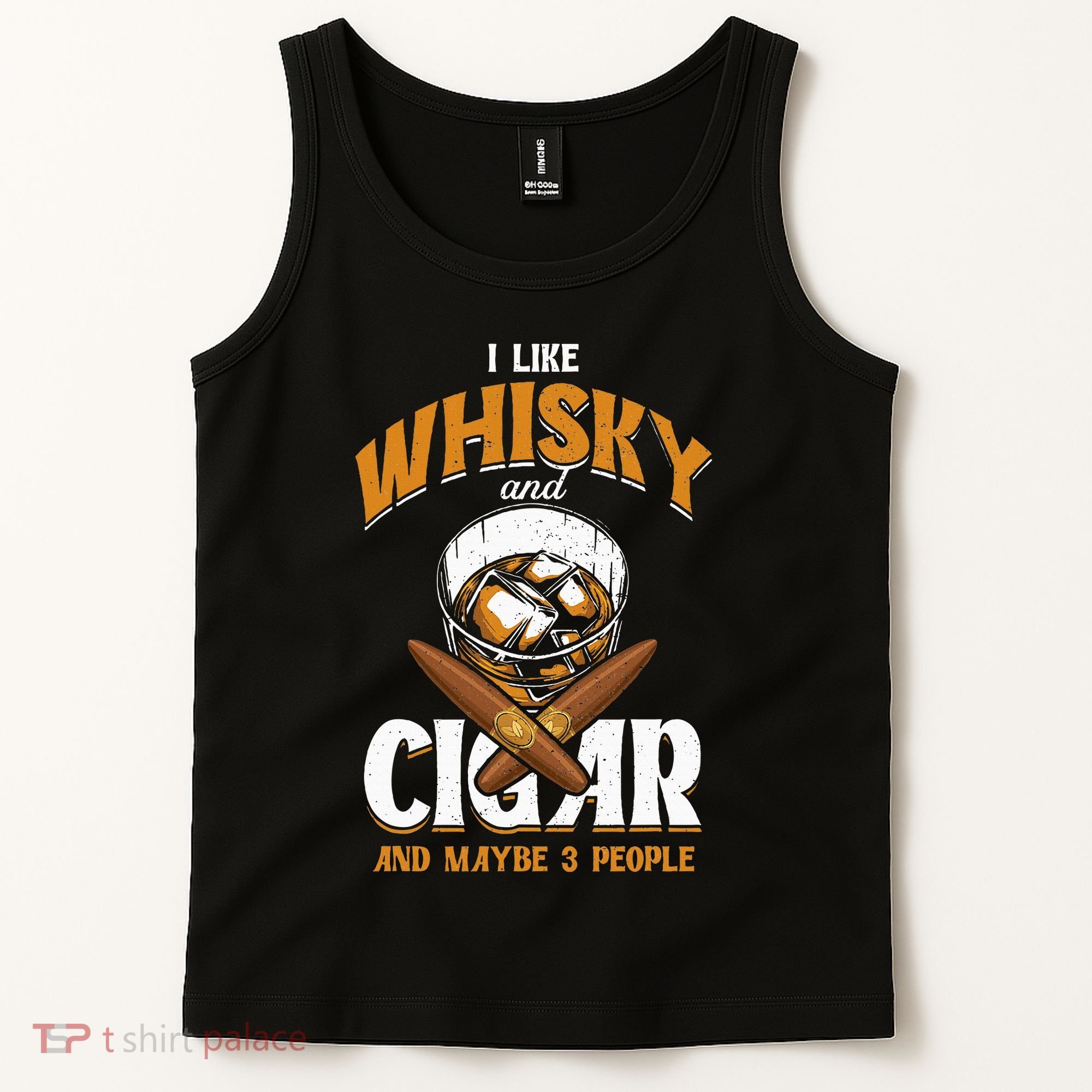 I Like Whisky And Cigars Cigars Smoker Alcohol Drinker Tank Top