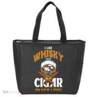 I Like Whisky And Cigars Cigars Smoker Alcohol Drinker Tote Bag thumb 0