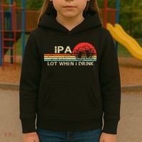 Ipa Lot When I Drink Kids Hoodie thumb 3