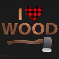 I Love Wood Lumberjack Heart Halloween Party Gift T-Shirt thumb 7