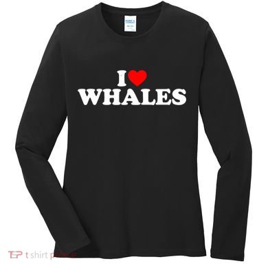 I Love Whales Women's Long Sleeve Shirt