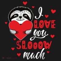 I Love You So Much Cute Sloth Valentines Day Gift Toddler Hoodie thumb 2