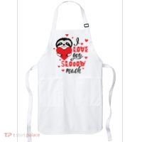 I Love You So Much Cute Sloth Valentines Day Gift Apron thumb 0