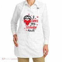 I Love You So Much Cute Sloth Valentines Day Gift Apron thumb 2