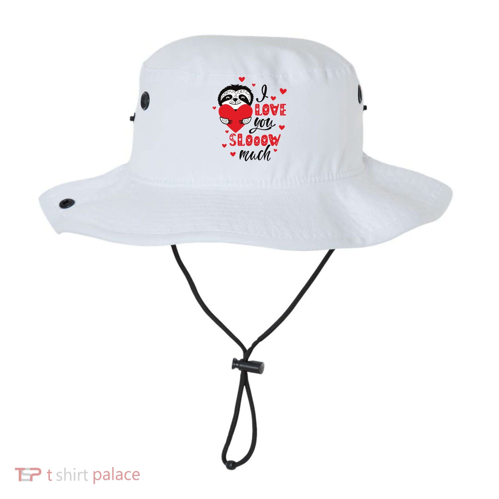 I Love You So Much Cute Sloth Valentines Day Gift Bucket Hat