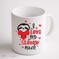 I Love You So Much Cute Sloth Valentines Day Gift Coffee Mug thumb 1
