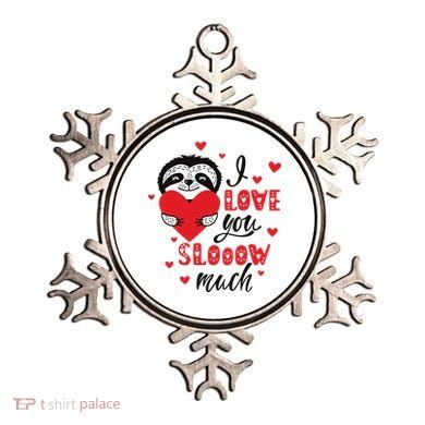 I Love You So Much Cute Sloth Valentines Day Gift Ornament