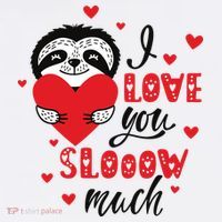 I Love You So Much Cute Sloth Valentines Day Gift Women's Tank Top thumb 5
