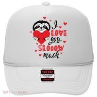I Love You So Much Cute Sloth Valentines Day Gift Hat thumb 0