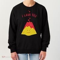 I Lava You Cute Funny Romantic Gift Women's Sweatshirt thumb 0