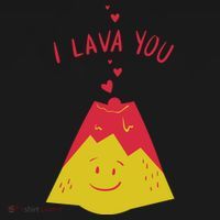I Lava You Cute Funny Romantic Gift Coaster thumb 2