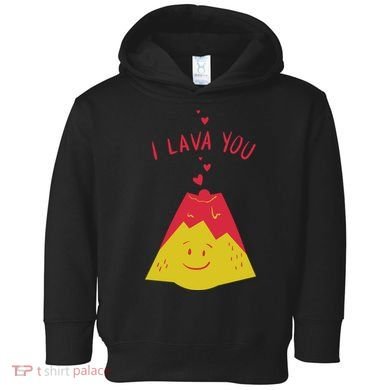 I Lava You Cute Funny Romantic Gift Toddler Hoodie