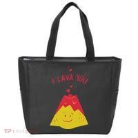 I Lava You Cute Funny Romantic Gift Tote Bag thumb 0