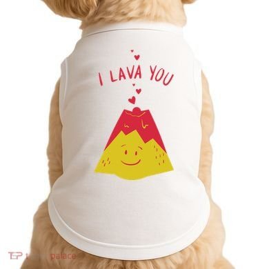 I Lava You Cute Funny Romantic Gift Doggie Tank