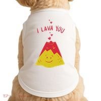 I Lava You Cute Funny Romantic Gift Doggie Tank thumb 0