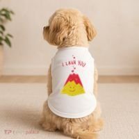 I Lava You Cute Funny Romantic Gift Doggie Tank thumb 2