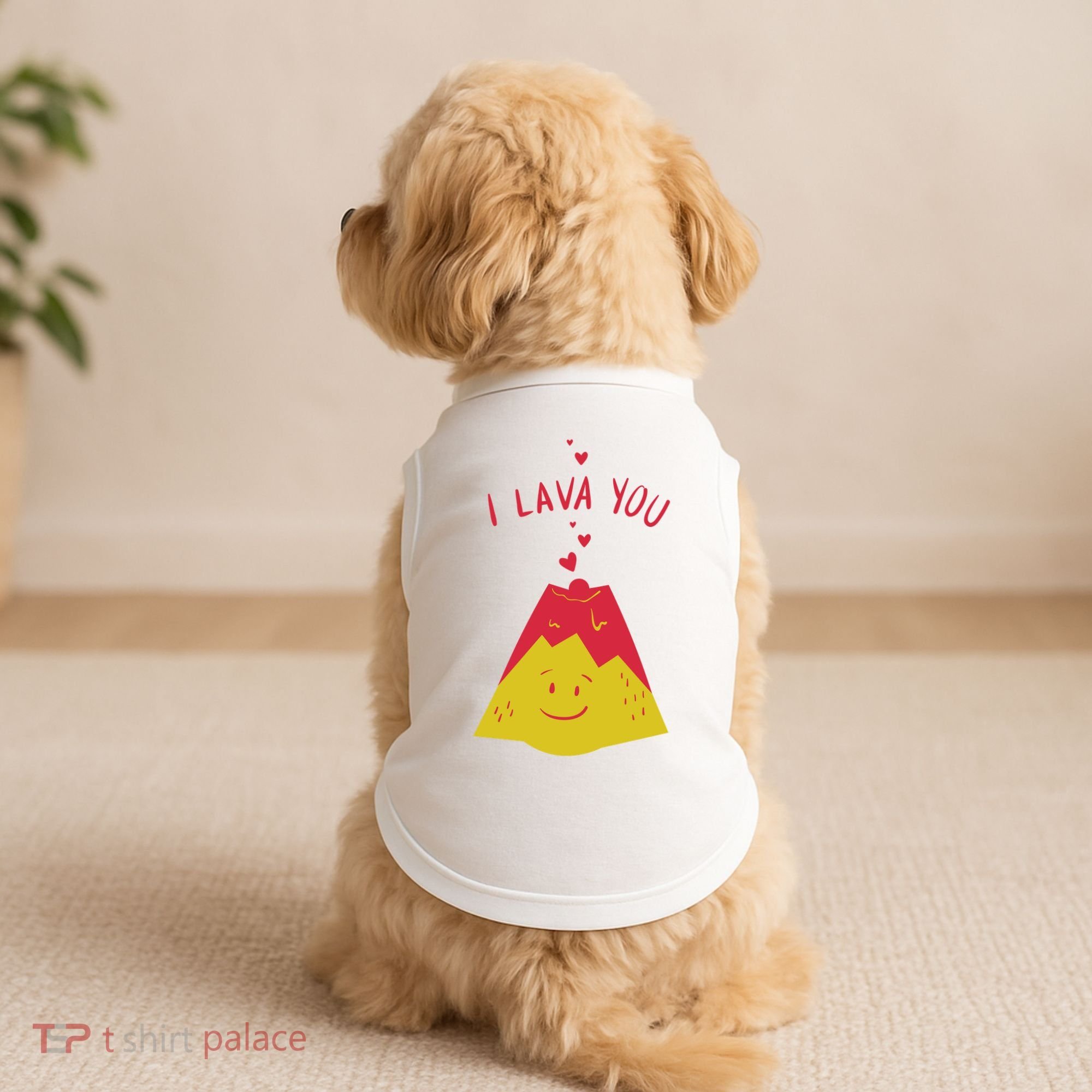 I Lava You Cute Funny Romantic Gift Doggie Tank