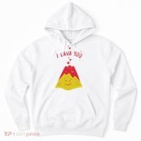 I Lava You Cute Funny Romantic Gift Hoodie thumb 0