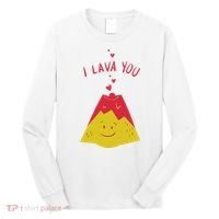 I Lava You Cute Funny Romantic Gift Long Sleeve Shirt thumb 0