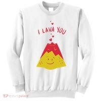 I Lava You Cute Funny Romantic Gift Sweatshirt thumb 0