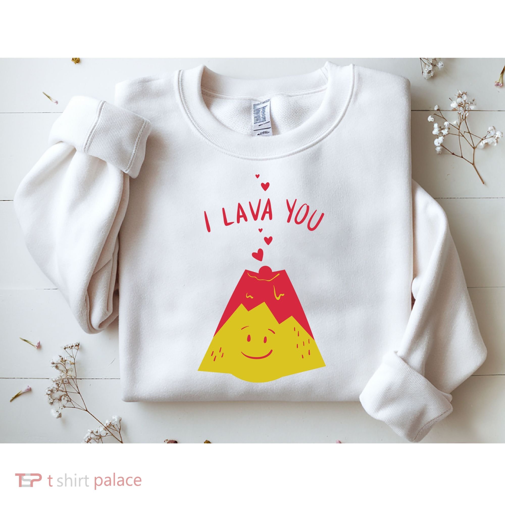 I Lava You Cute Funny Romantic Gift Sweatshirt