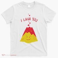 I Lava You Cute Funny Romantic Gift T-Shirt thumb 0
