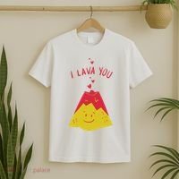 I Lava You Cute Funny Romantic Gift T-Shirt thumb 2