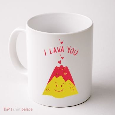 I Lava You Cute Funny Romantic Gift Coffee Mug