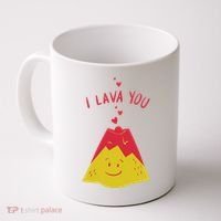 I Lava You Cute Funny Romantic Gift Coffee Mug thumb 0