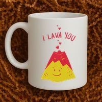 I Lava You Cute Funny Romantic Gift Coffee Mug thumb 2