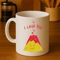 I Lava You Cute Funny Romantic Gift Coffee Mug thumb 4