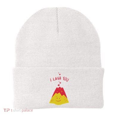 I Lava You Cute Funny Romantic Gift Beanie