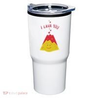 I Lava You Cute Funny Romantic Gift Tumbler thumb 0