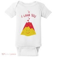 I Lava You Cute Funny Romantic Gift Baby Bodysuit thumb 0
