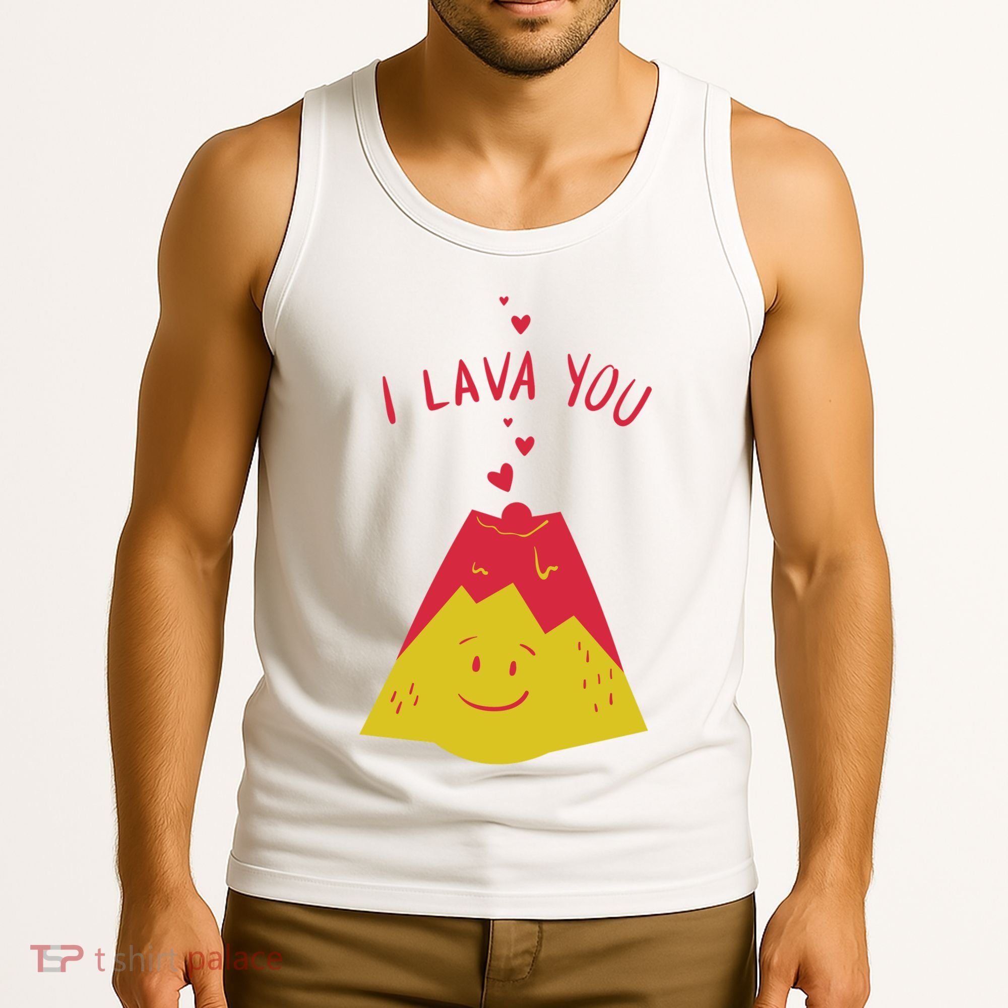I Lava You Cute Funny Romantic Gift Tank Top