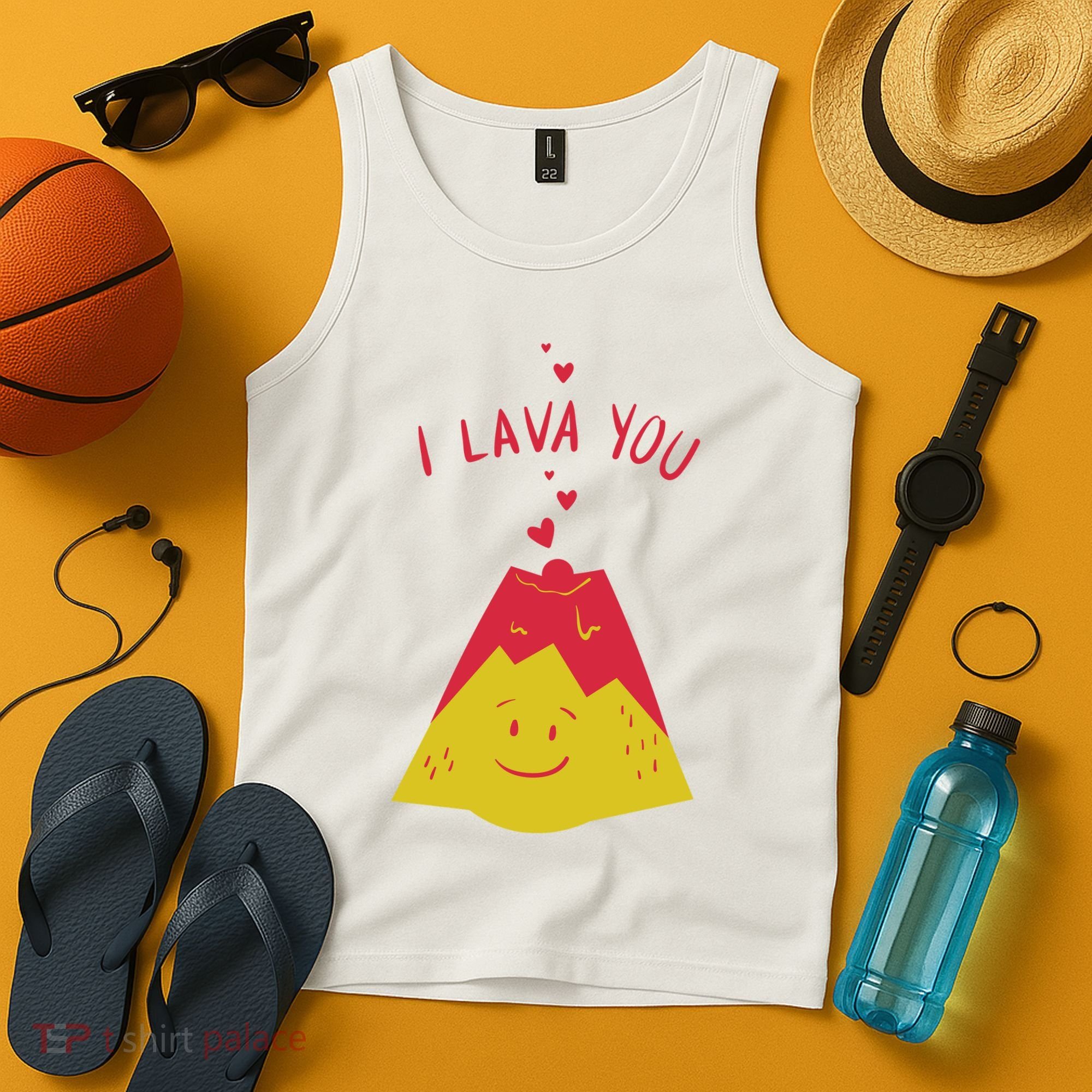 I Lava You Cute Funny Romantic Gift Tank Top