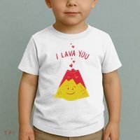 I Lava You Cute Funny Romantic Gift Toddler T-Shirt thumb 2