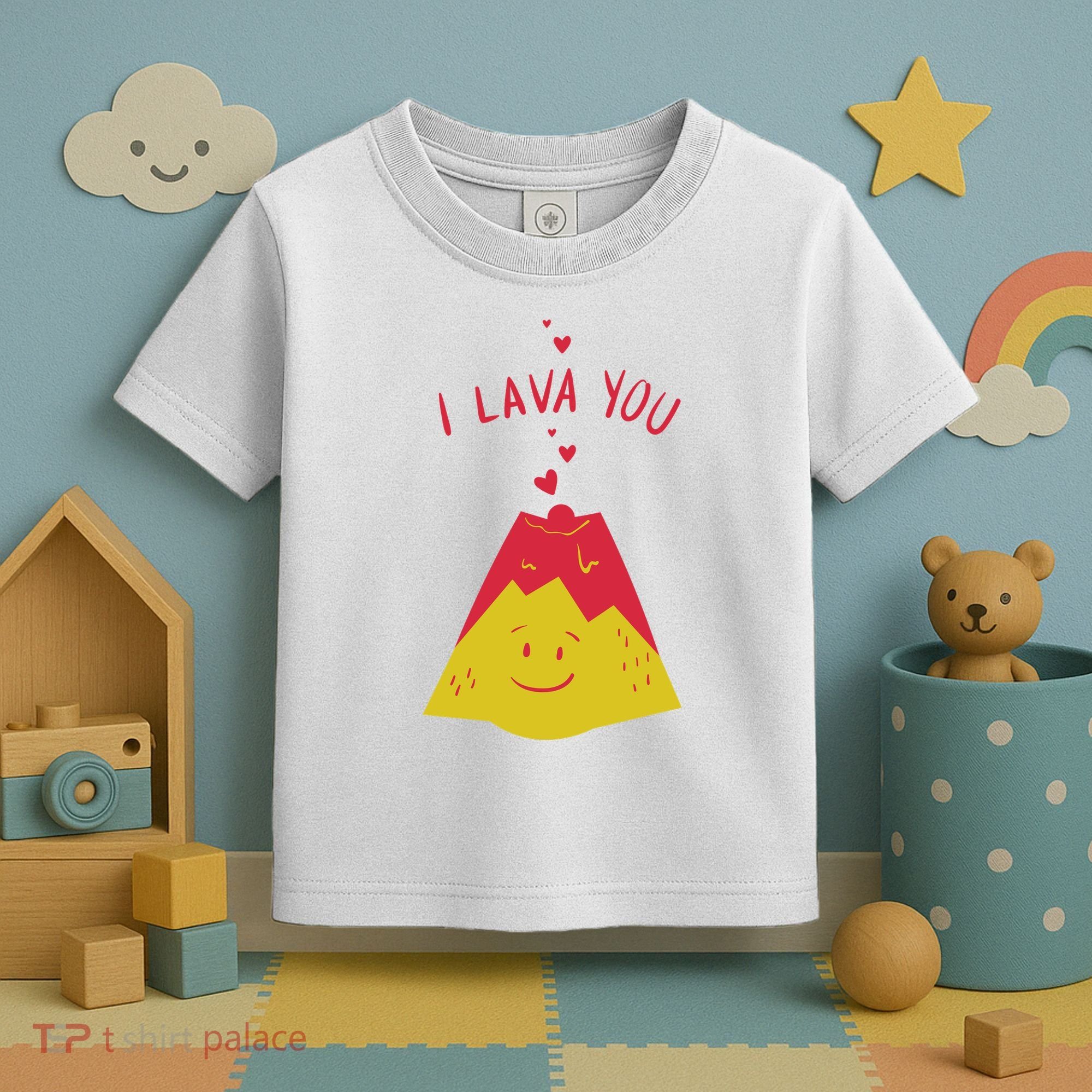 I Lava You Cute Funny Romantic Gift Toddler T-Shirt