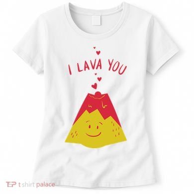 I Lava You Cute Funny Romantic Gift Women's T-Shirt