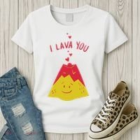 I Lava You Cute Funny Romantic Gift Women's T-Shirt thumb 3