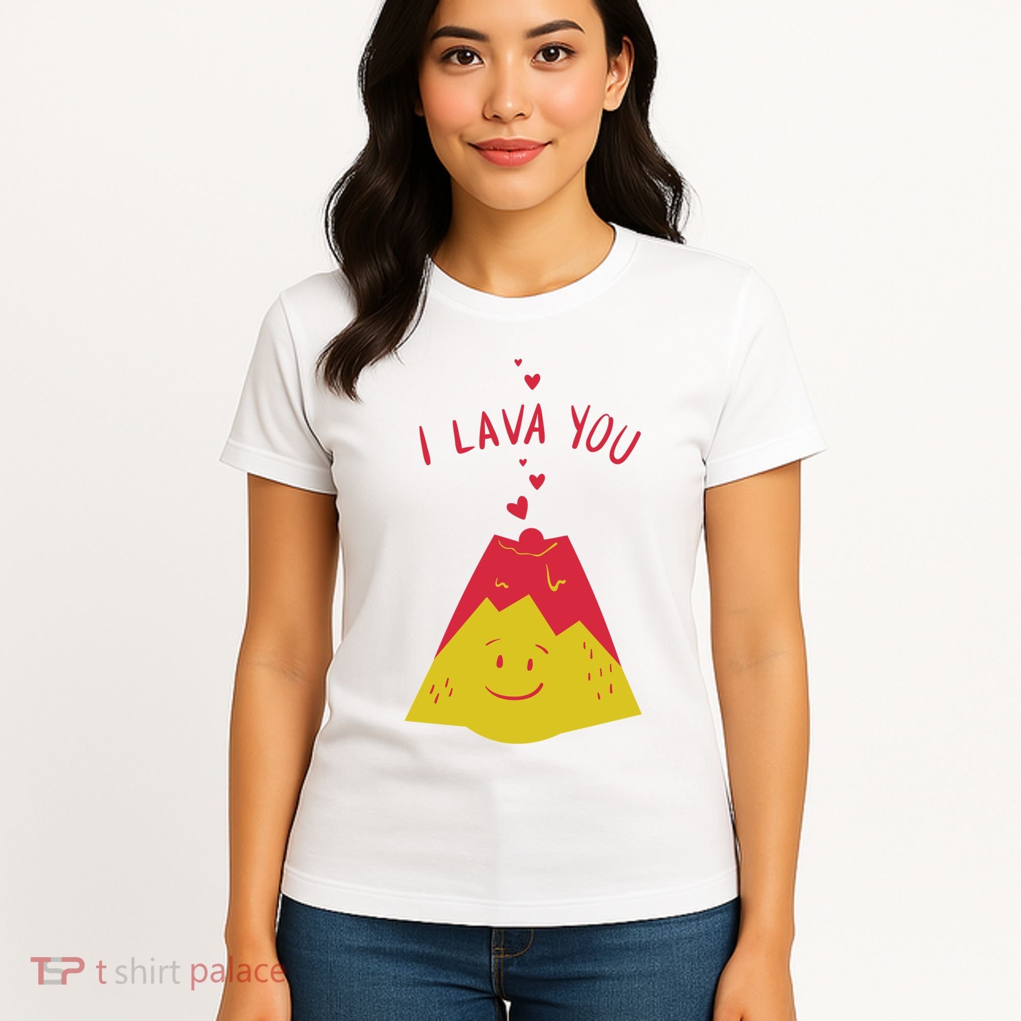 I Lava You Cute Funny Romantic Gift Women's T-Shirt