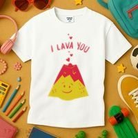 I Lava You Cute Funny Romantic Gift Kids T-Shirt thumb 3
